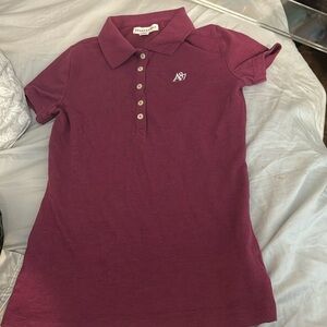 Aeropostale A87 Piqúe Polo Royal Plum Colored Polo Shirt